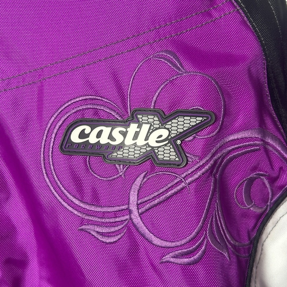 Castle X Womens Large Snowmobile Jacket Insulated Waterproof Purple Winter Coat - Picture 3 of 7